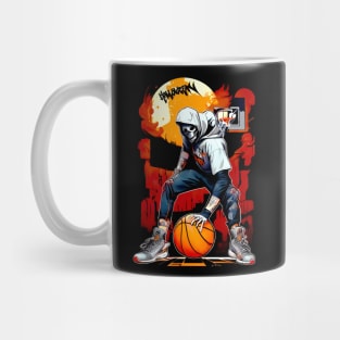 Halloween basketball player ball Mug